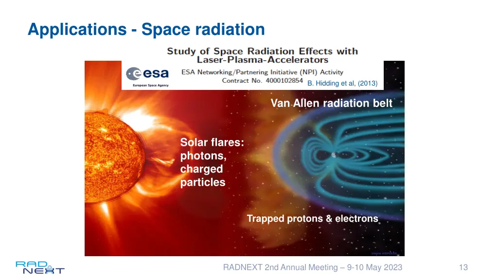 applications space radiation