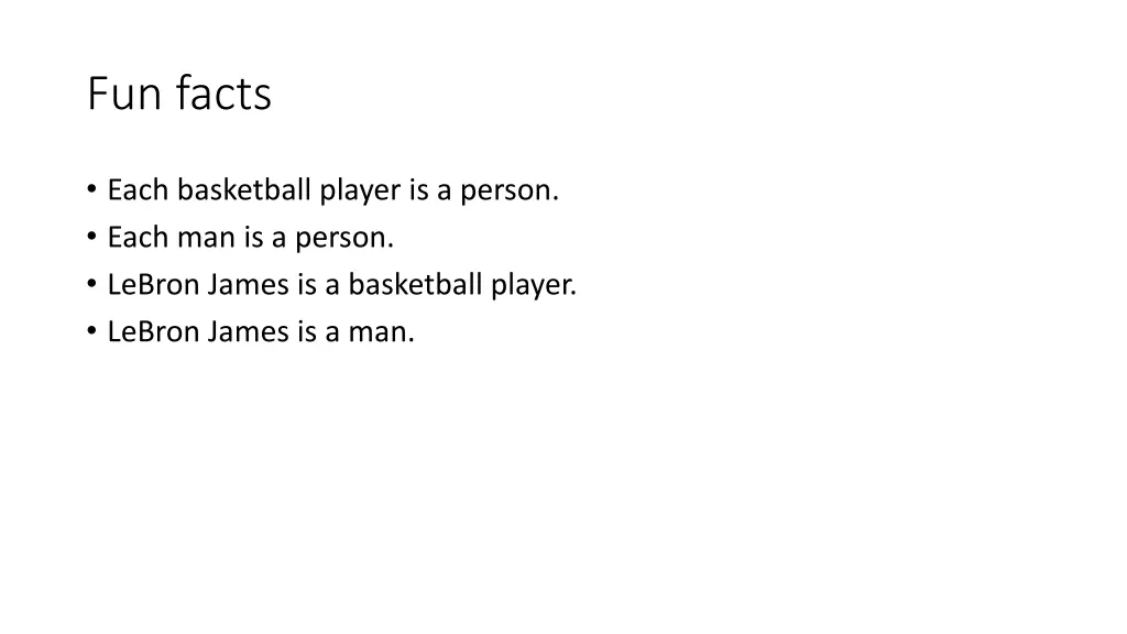 fun facts