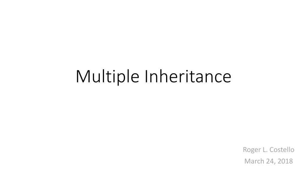 multiple inheritance