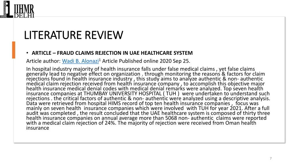 literature review literature review