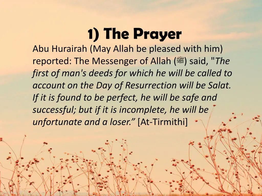 1 the prayer