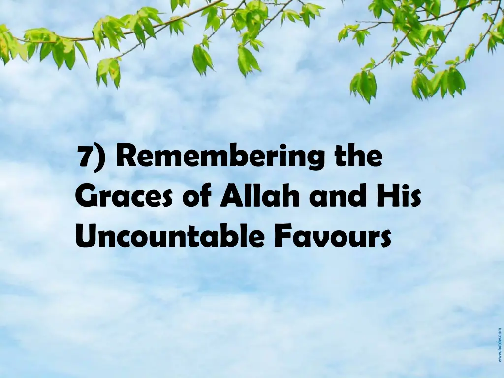 7 remembering the graces of allah
