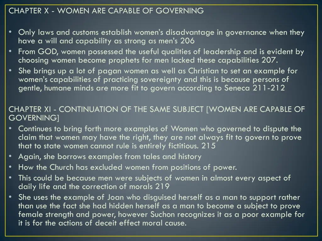 chapter x women are capable of governing