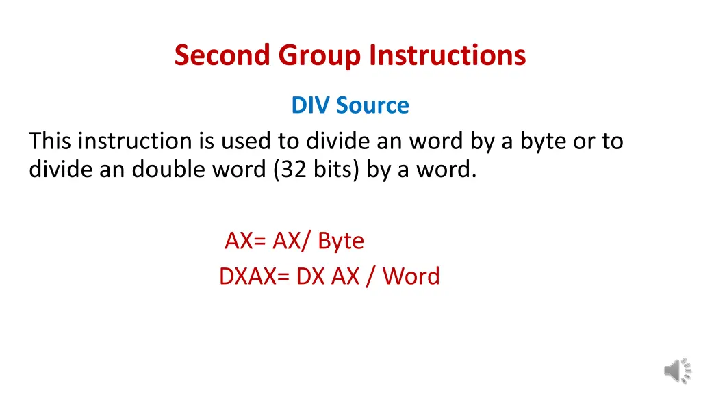 second group instructions 1