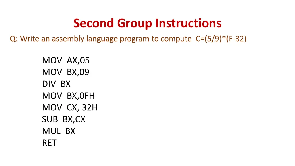 second group instructions 2