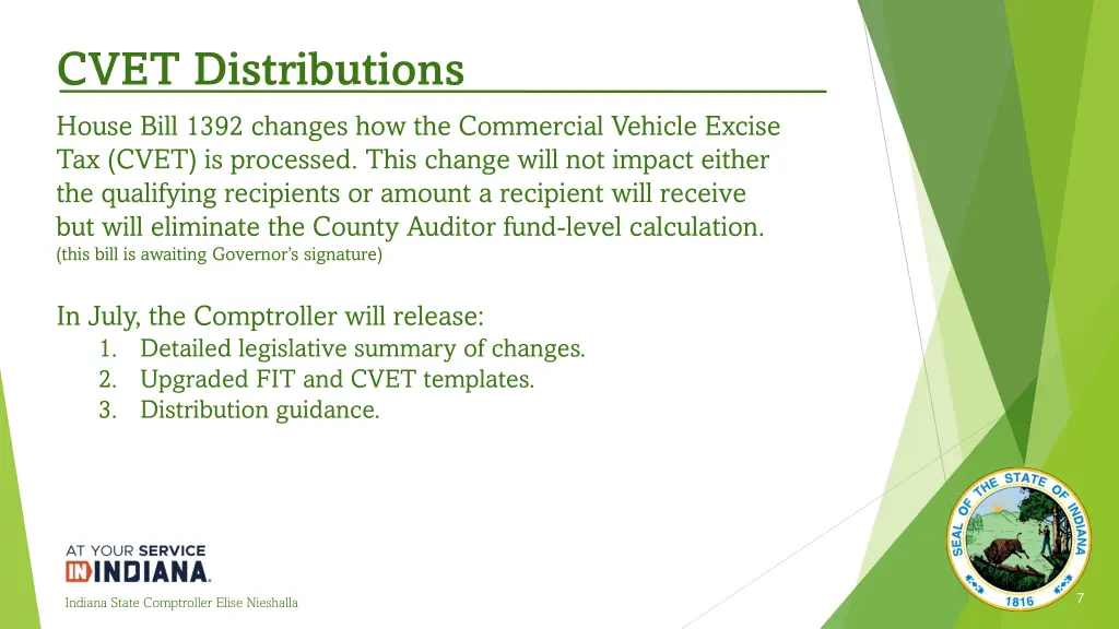 cvet distributions house bill 1392 changes