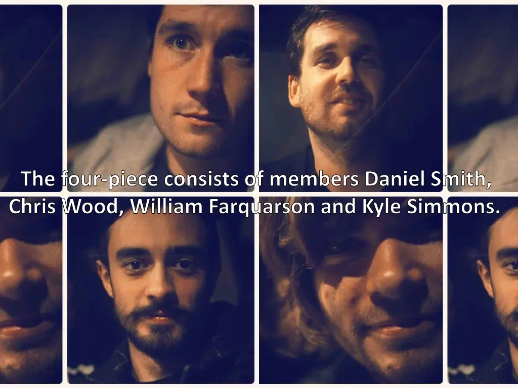 the four piece consists of members daniel smith