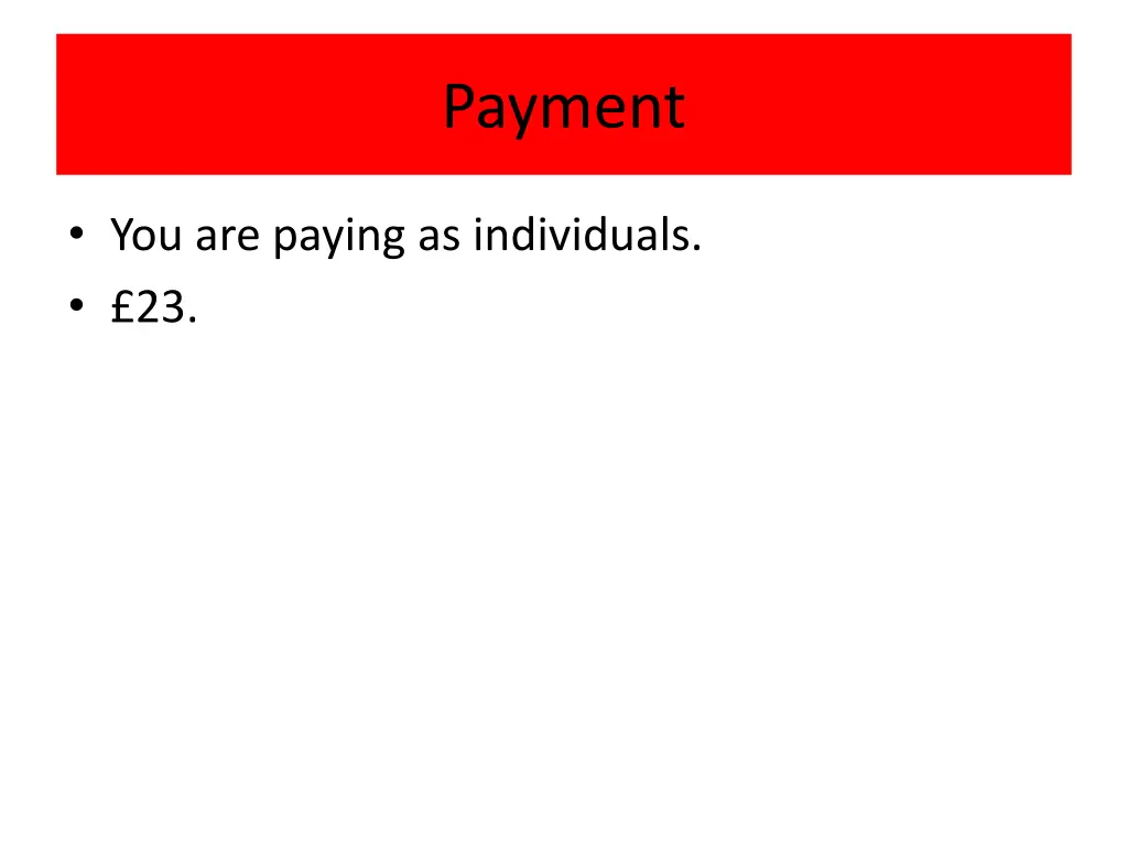 payment