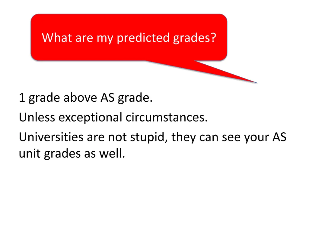 what are my predicted grades
