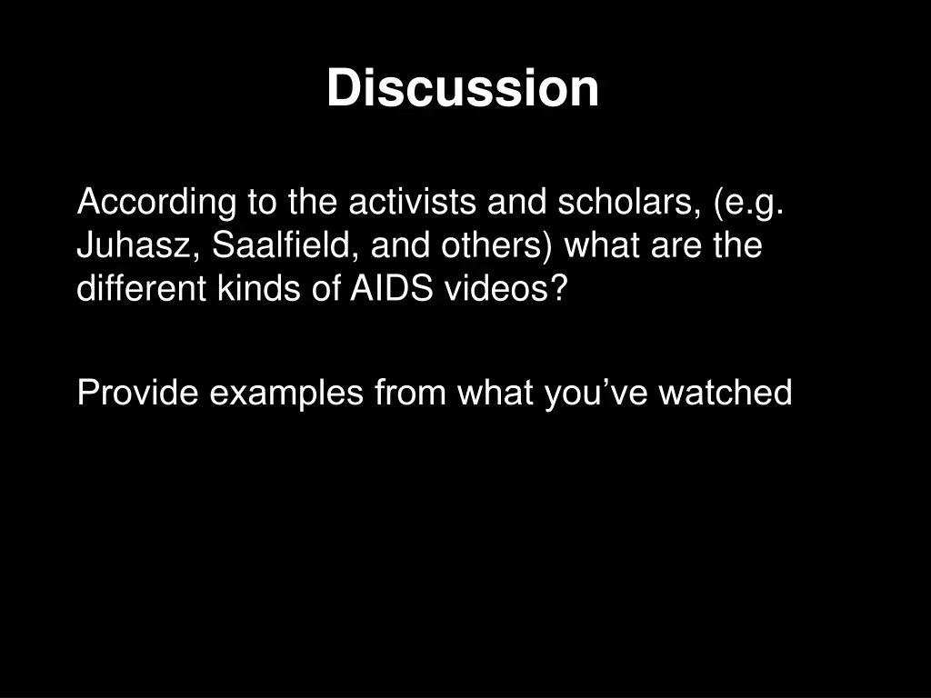 discussion 1
