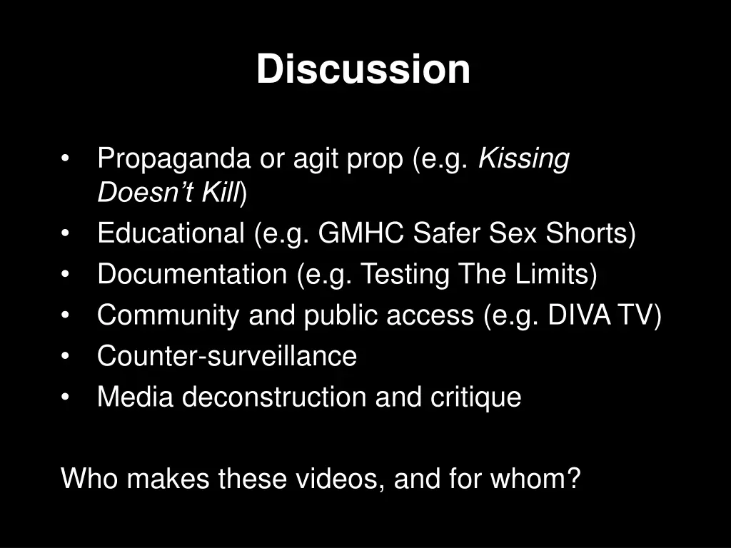 discussion 8