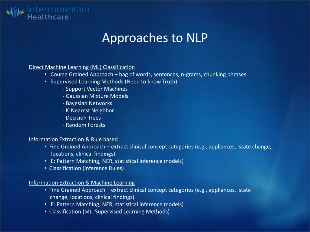 approaches to nlp