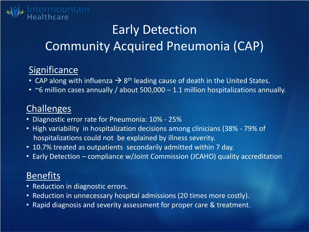 early detection