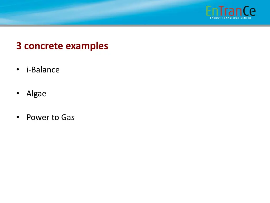 3 concrete examples