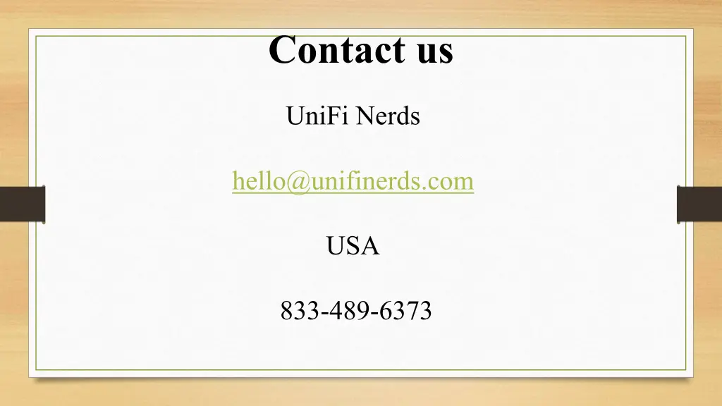 contact us