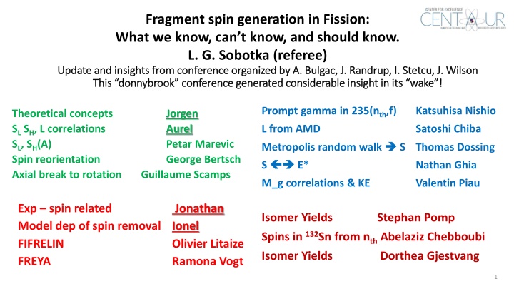 fragment spin generation in fission what we know