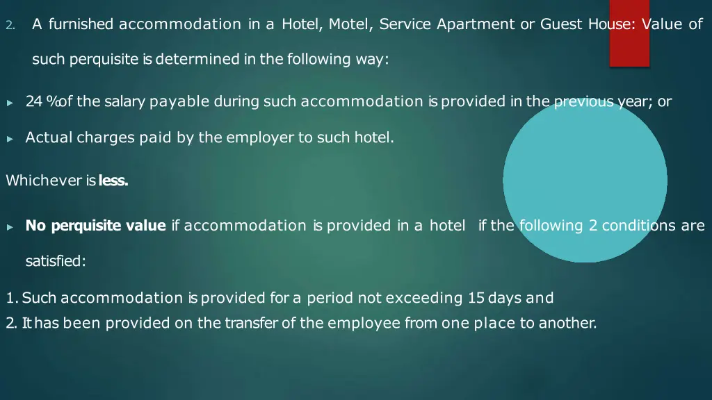 a furnished accommodation in a hotel motel