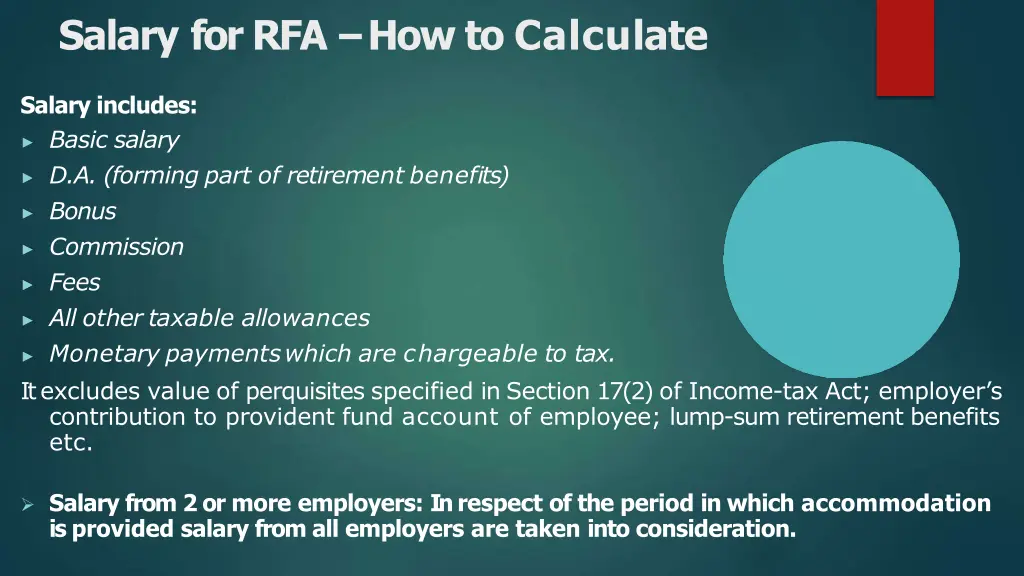 salary for rfa how to calculate
