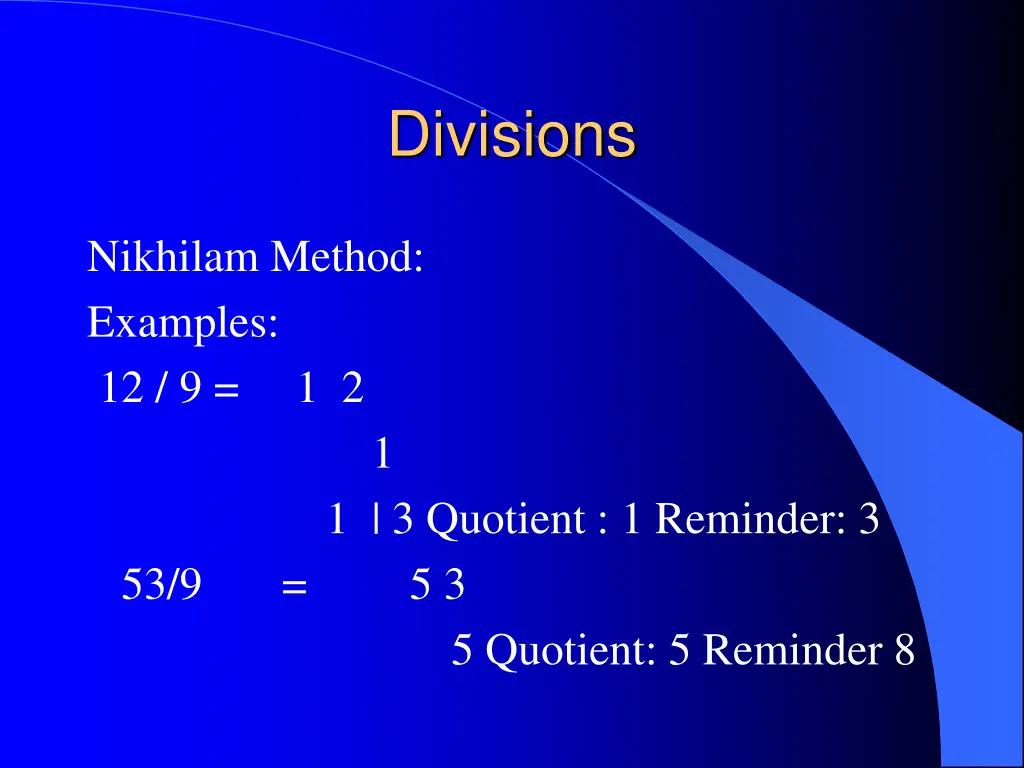 divisions