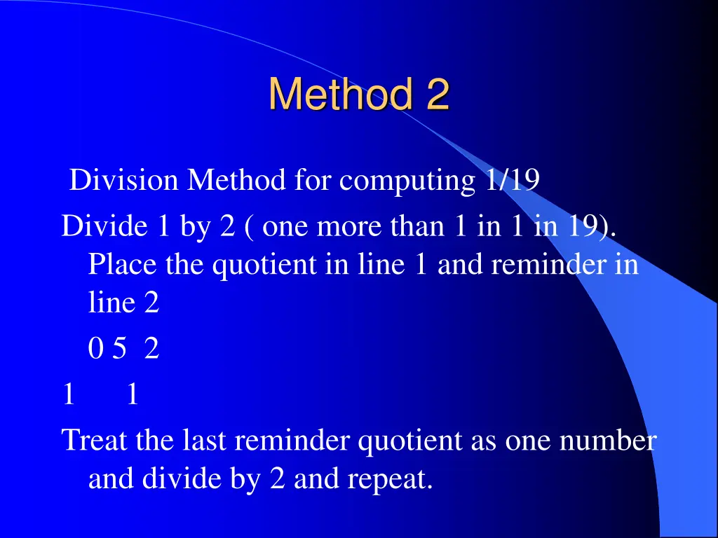 method 2