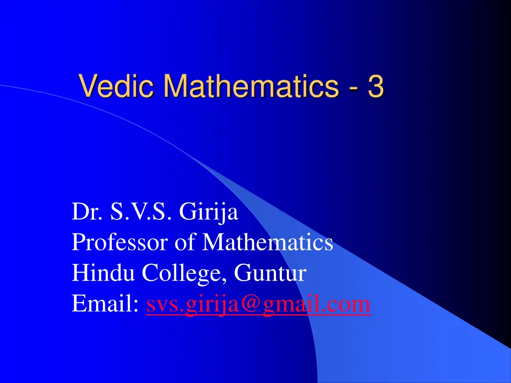 vedic mathematics 3