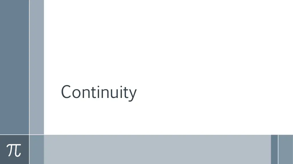 continuity