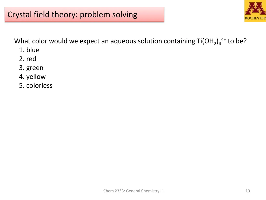 crystal field theory problem solving 2
