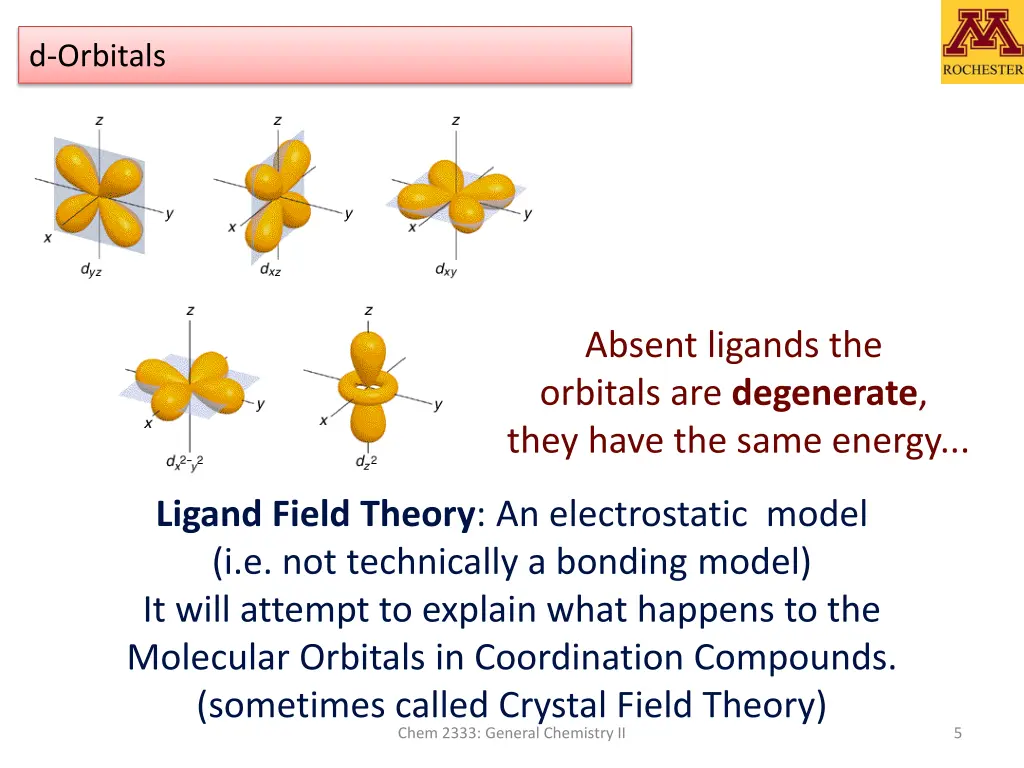d orbitals