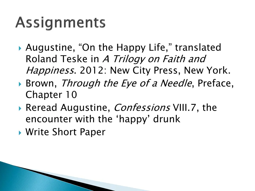 augustine on the happy life translated roland