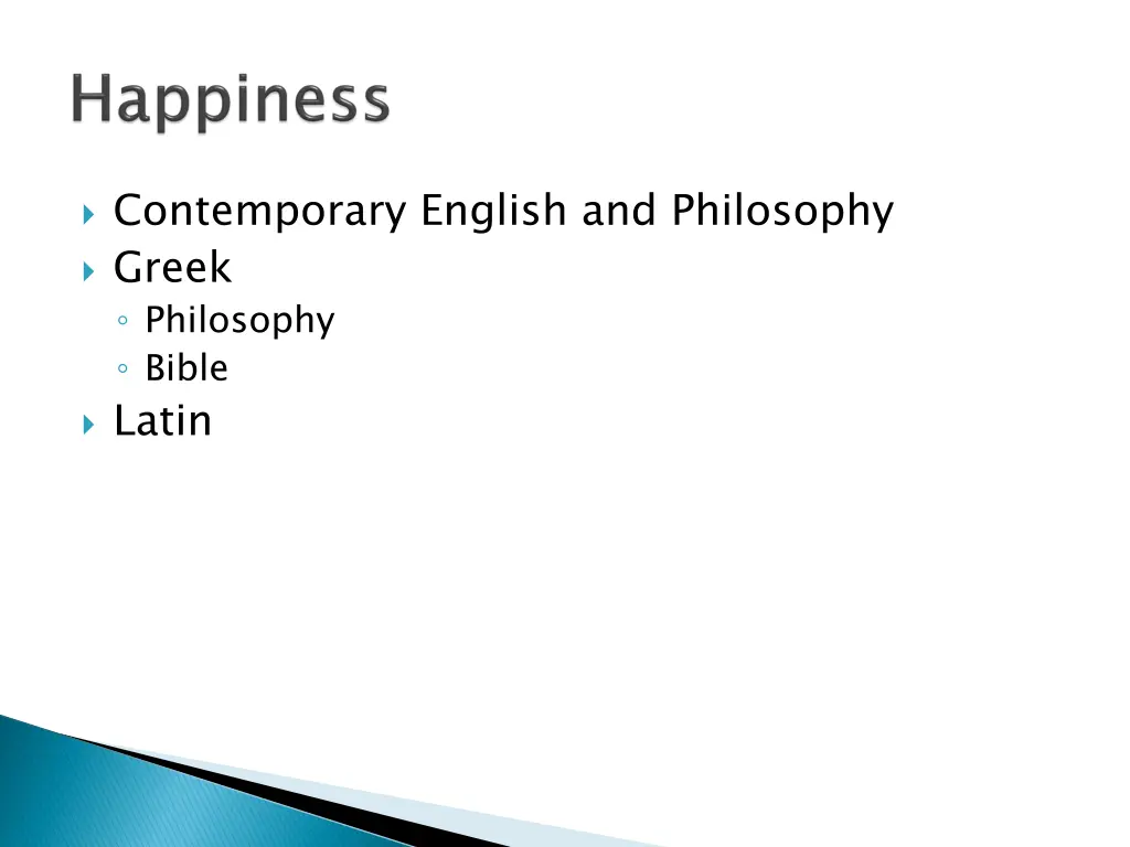 contemporary english and philosophy greek