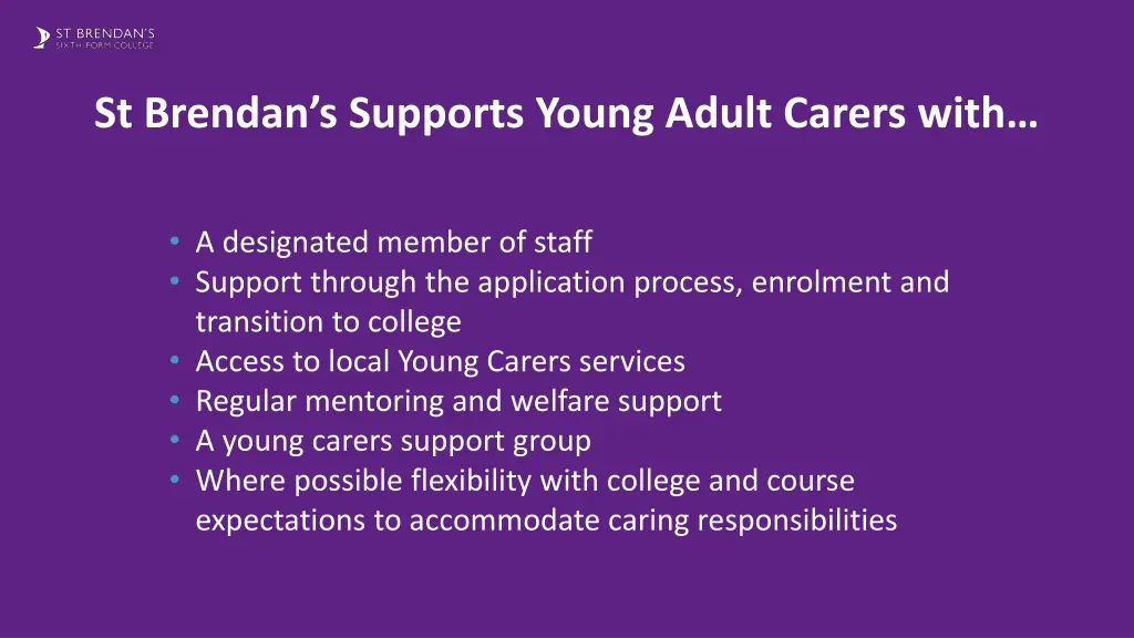 st brendan s supports young adult carers with