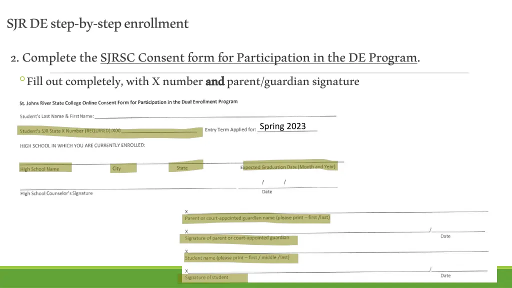 sjr de step by step enrollment 2 complete