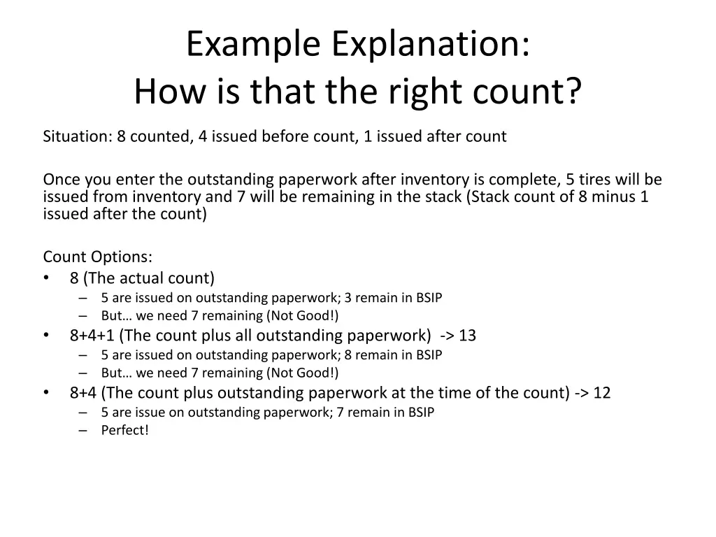 example explanation how is that the right count