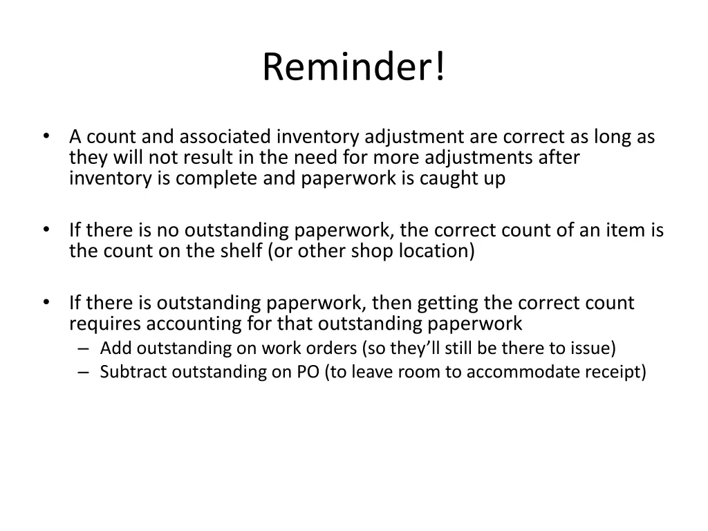 reminder