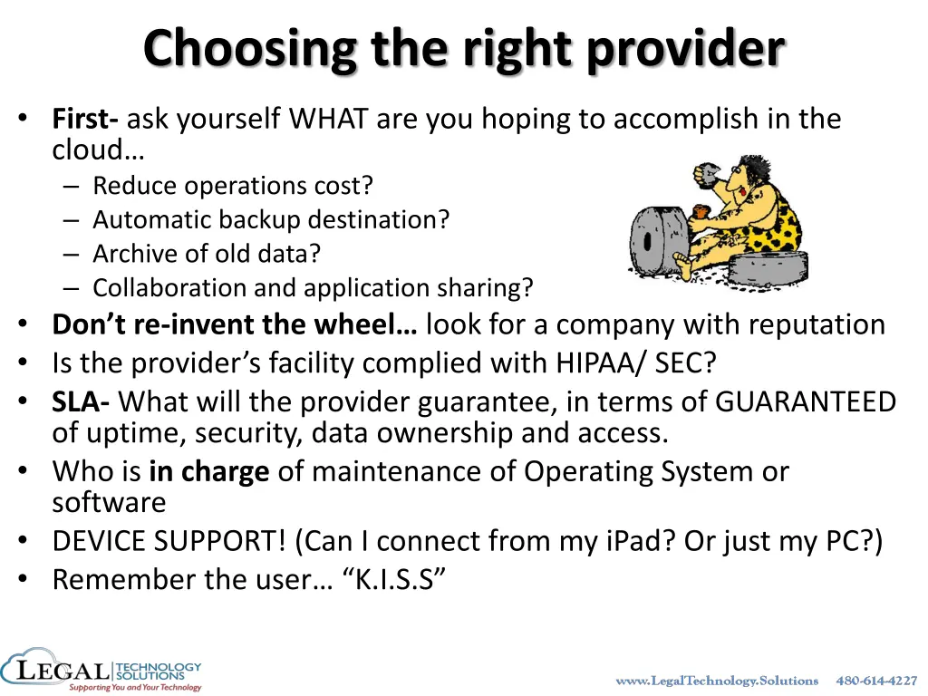 choosing the right provider