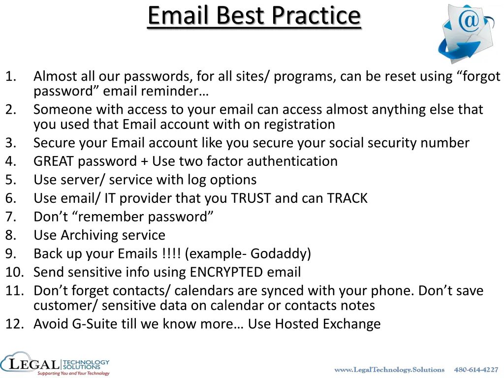 email best practice