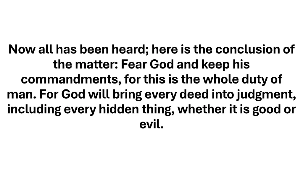 now all has been heard here is the conclusion 1