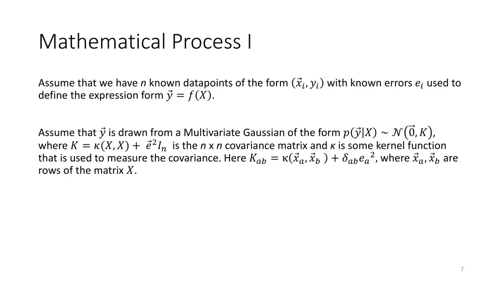 mathematical process i