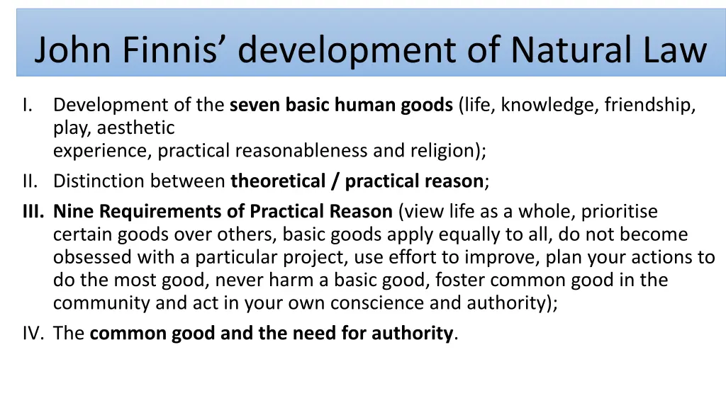 john finnis development of natural law