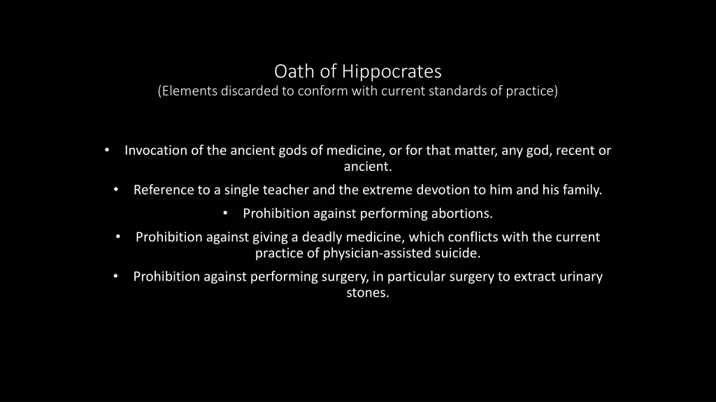 oath of hippocrates