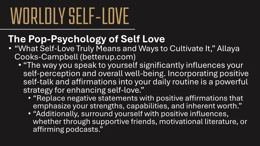 the pop psychology of self love what self love 1