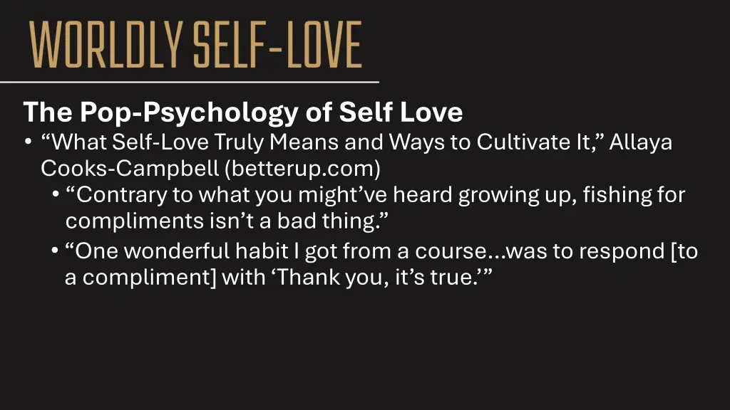 the pop psychology of self love what self love