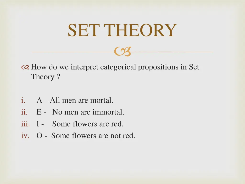 set theory 4