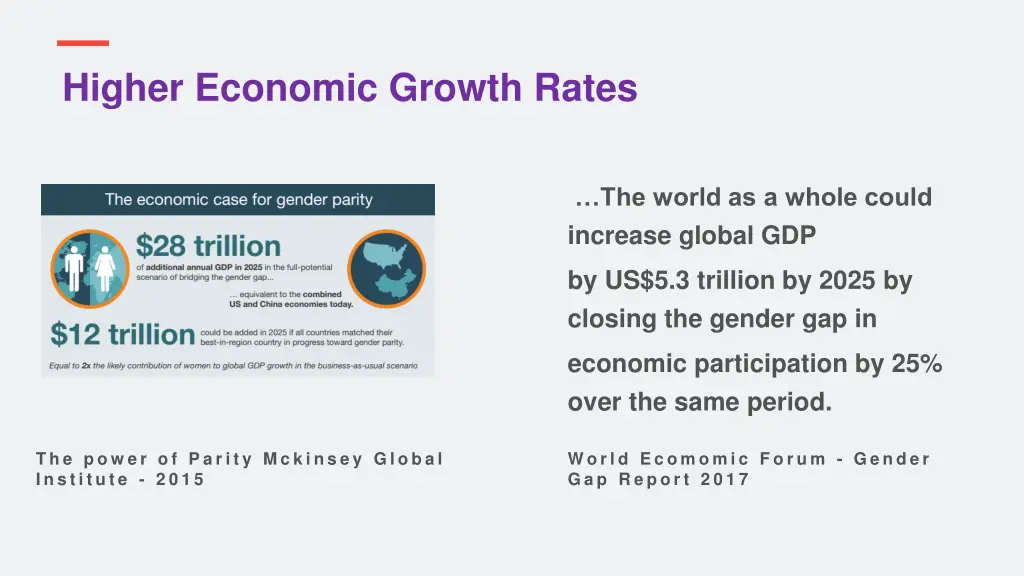 higher economic growth rates