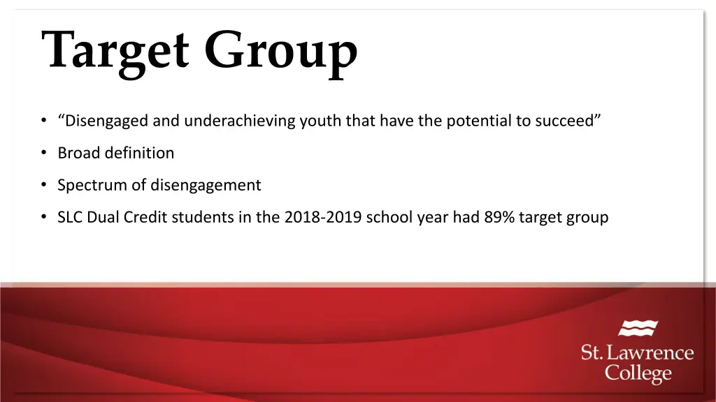 target group