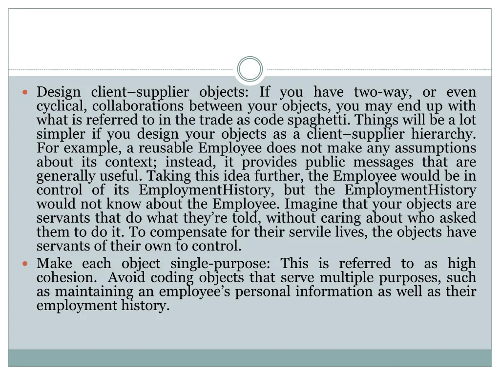 design client supplier objects if you have