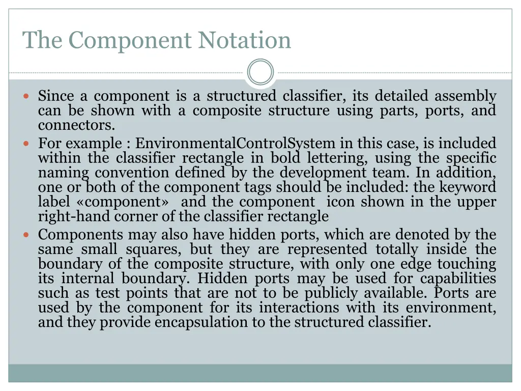 the component notation