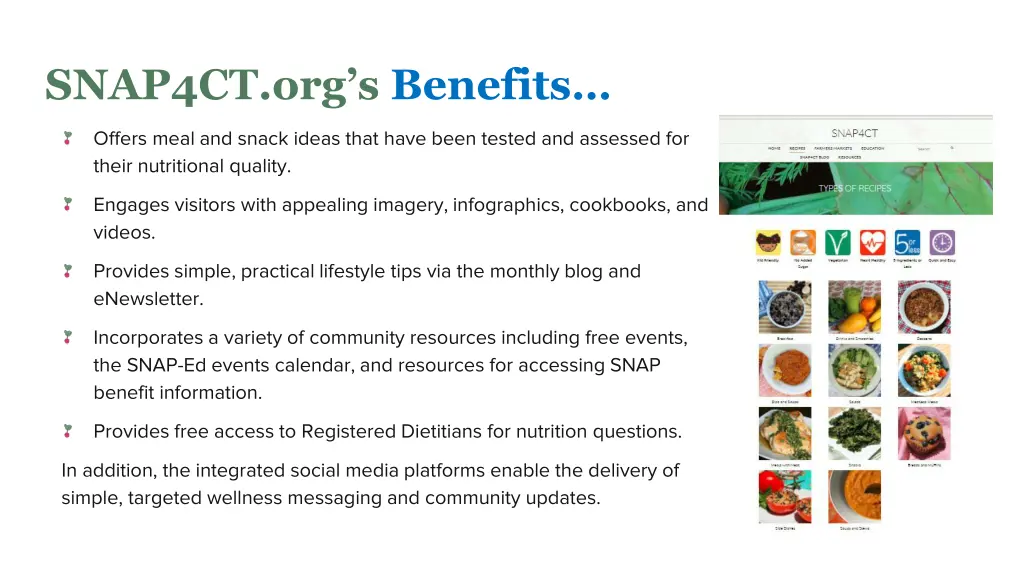 snap4ct org s benefits