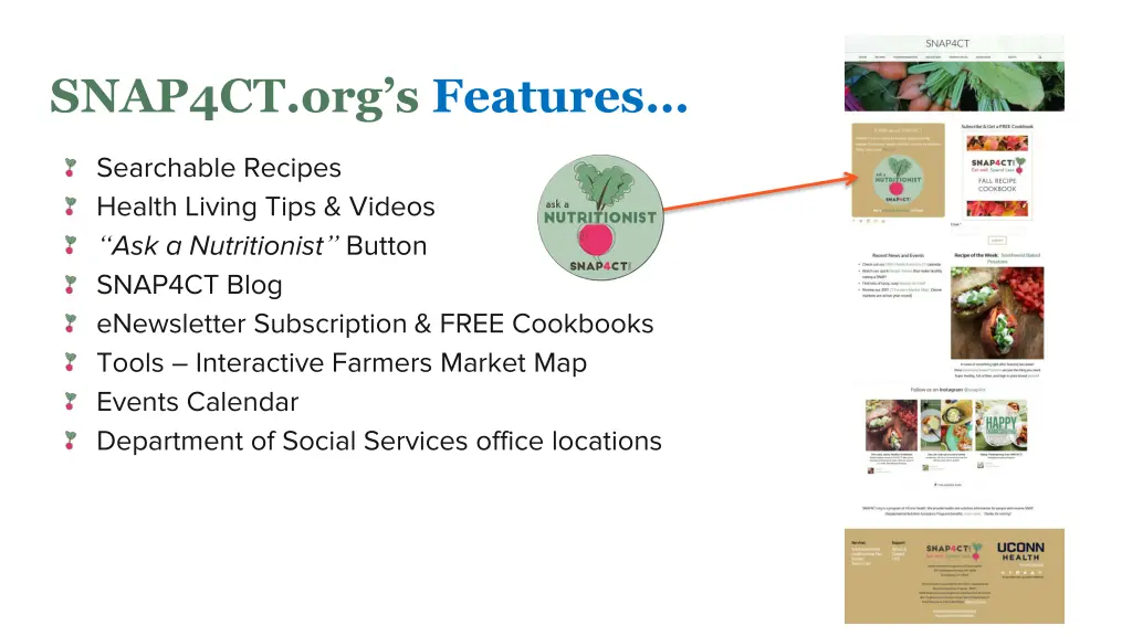 snap4ct org s features