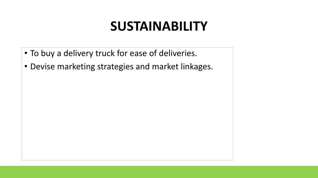 sustainability